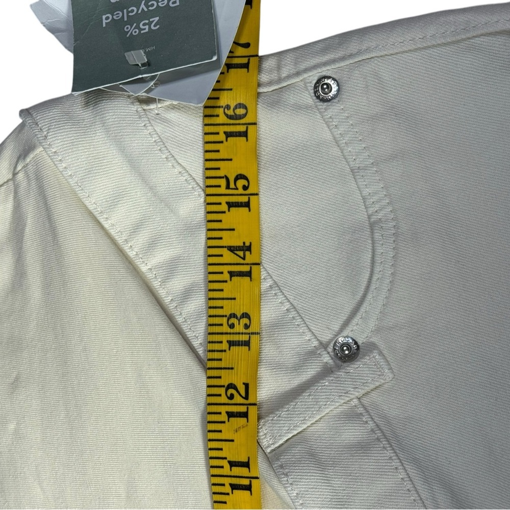 H&M Mama Maternity Straight Ankle Jeans Beige Size Small NWT - Picture 9 of 11